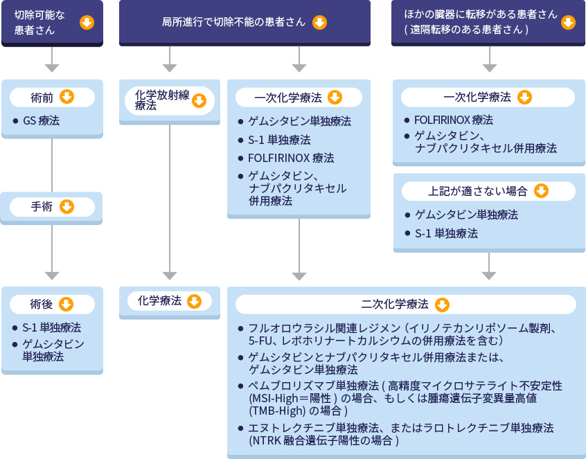 手術前後に用いられる化学療法