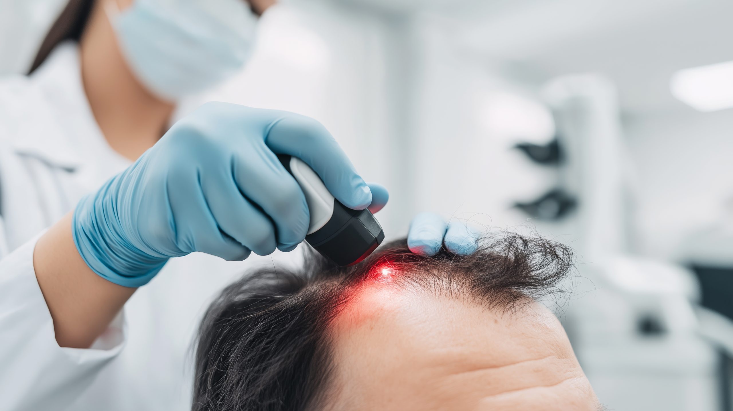 医師による頭皮診察